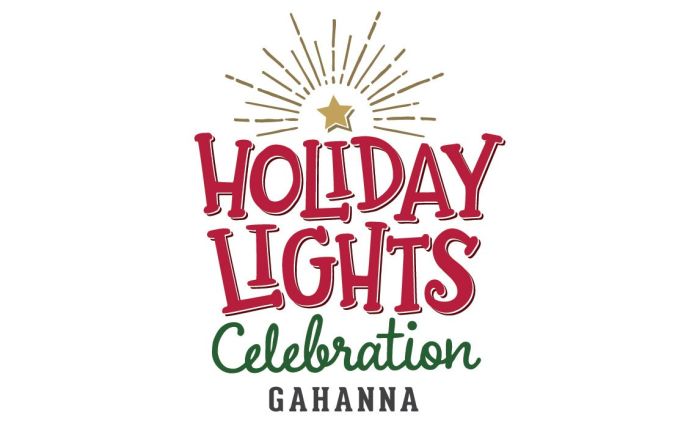 Gahanna Ohio Holiday Lights Logo