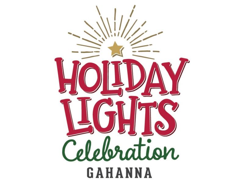 Gahanna Ohio Holiday Lights Logo