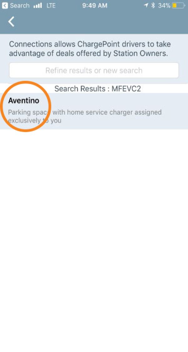 Select the Pathways ChargePoint site